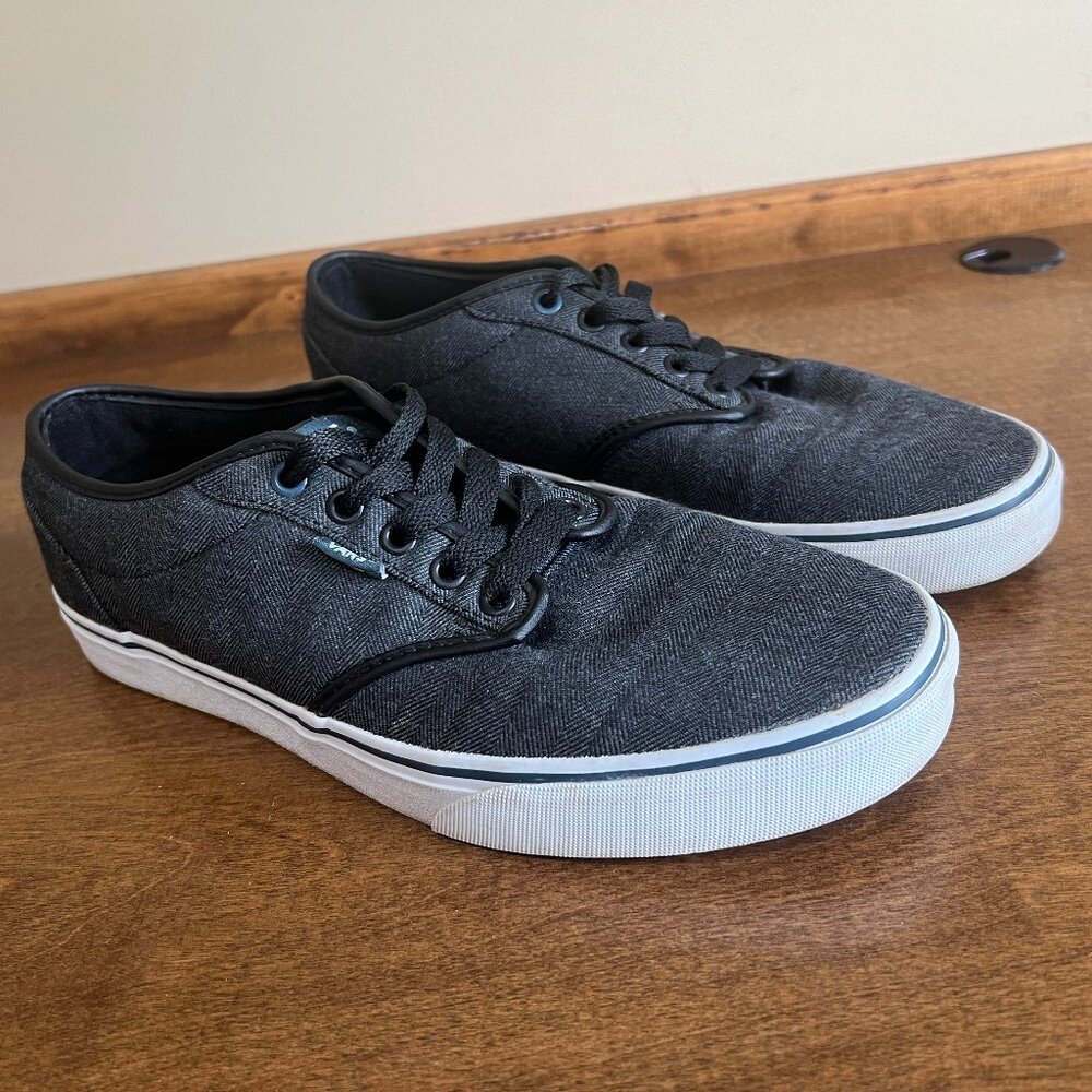 Vans Off the wall Gray Lace up Skateboarding low 721356 Men's Size 10.5